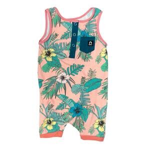 Rags to Raches Tropical Tank Romper - Sz 18-24m